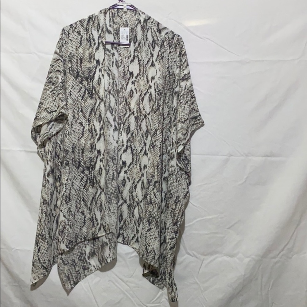 Maurice’s snakeskin print Ruana